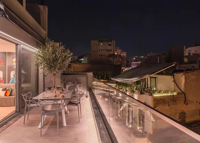 Luxury Acropolis View Apartment-Living Stone Black Pearl